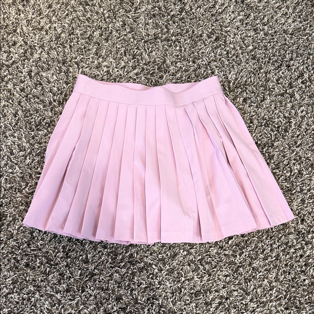 Athleta Light Pink Girls Pleated Tennis Skirt